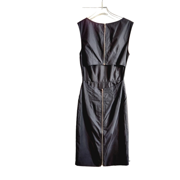 NWT Jenni Kayne Cut Out Midi pencil Cotton Dress w/ Silk Lining Size: 2 - Picture 4 of 9